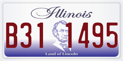 IL license plate B311495