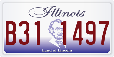 IL license plate B311497