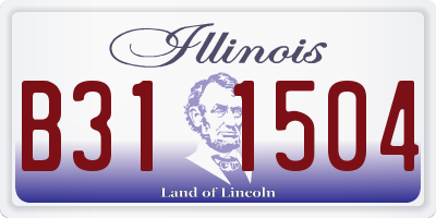IL license plate B311504