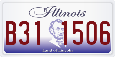 IL license plate B311506