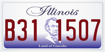 IL license plate B311507