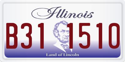IL license plate B311510