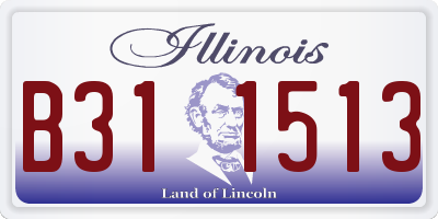 IL license plate B311513