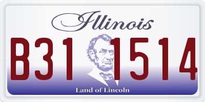 IL license plate B311514