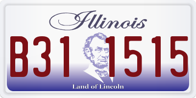 IL license plate B311515