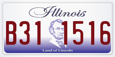 IL license plate B311516