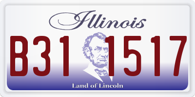 IL license plate B311517
