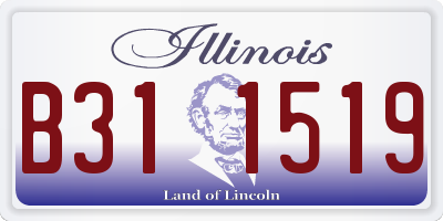 IL license plate B311519