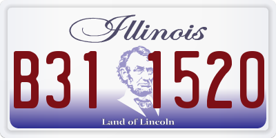 IL license plate B311520