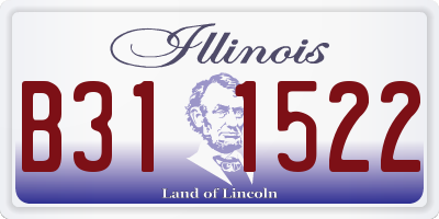 IL license plate B311522