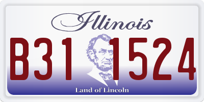 IL license plate B311524
