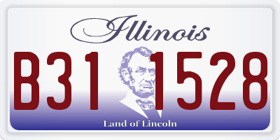 IL license plate B311528