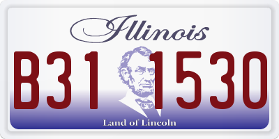 IL license plate B311530