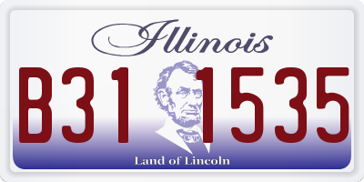 IL license plate B311535