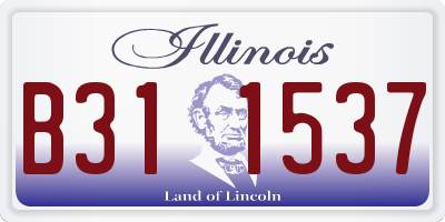 IL license plate B311537