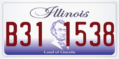 IL license plate B311538