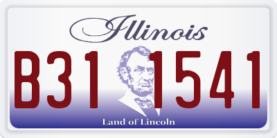 IL license plate B311541
