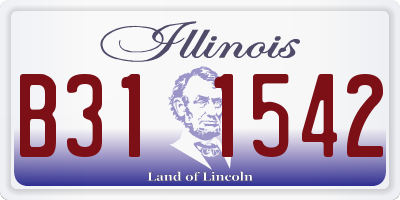 IL license plate B311542