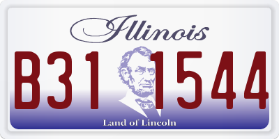 IL license plate B311544