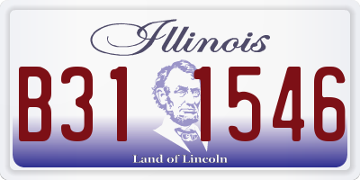 IL license plate B311546