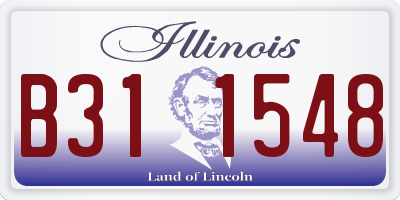 IL license plate B311548