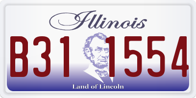 IL license plate B311554