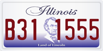 IL license plate B311555
