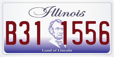 IL license plate B311556