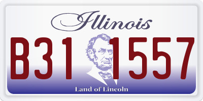 IL license plate B311557
