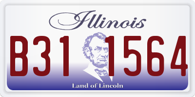 IL license plate B311564