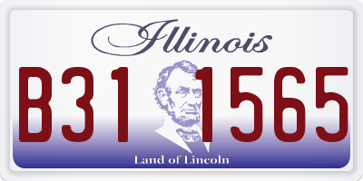 IL license plate B311565