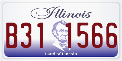 IL license plate B311566