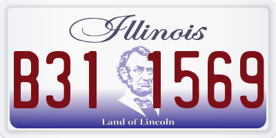 IL license plate B311569