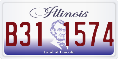 IL license plate B311574