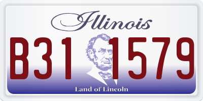 IL license plate B311579