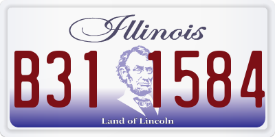 IL license plate B311584