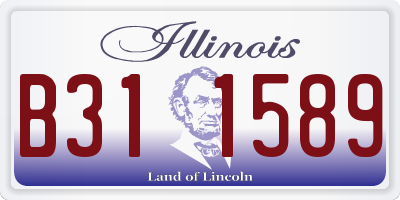 IL license plate B311589