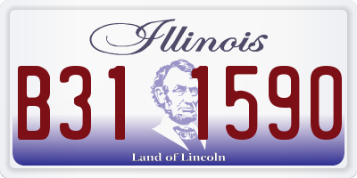 IL license plate B311590