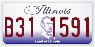 IL license plate B311591