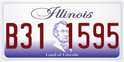 IL license plate B311595