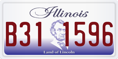 IL license plate B311596