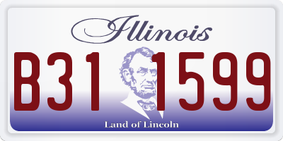 IL license plate B311599