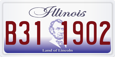 IL license plate B311902