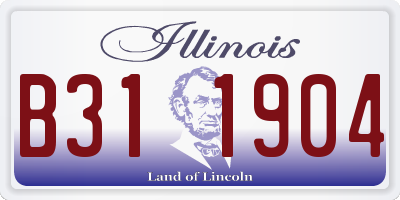 IL license plate B311904