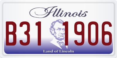 IL license plate B311906