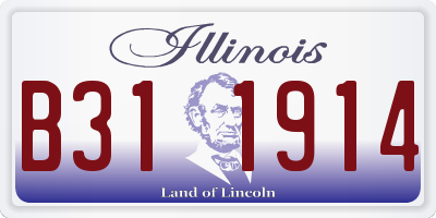 IL license plate B311914