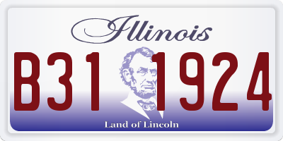 IL license plate B311924