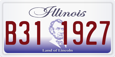 IL license plate B311927