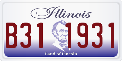 IL license plate B311931