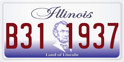 IL license plate B311937